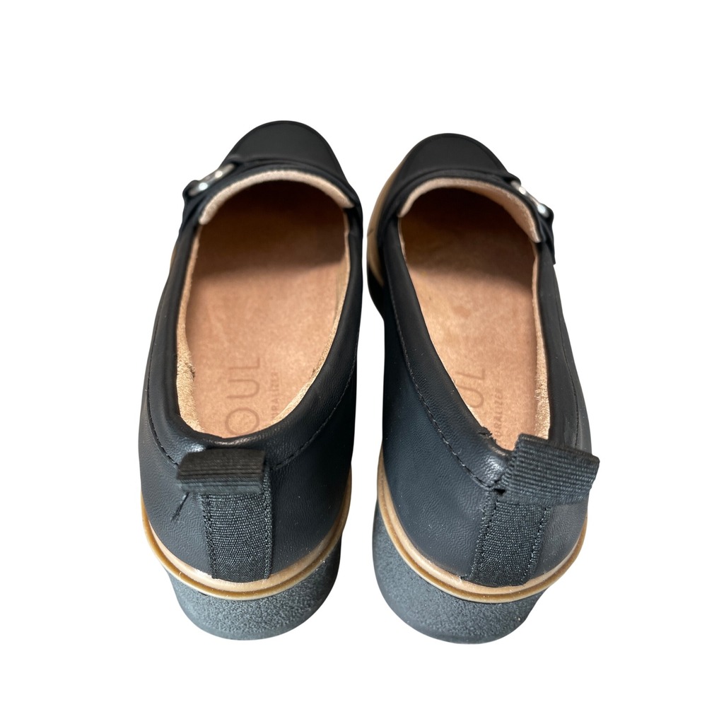 SOUL Naturalizer Joyla Black Platform Loafers Wedge Slip On Shoes Womens 7M - Picture 5 of 9